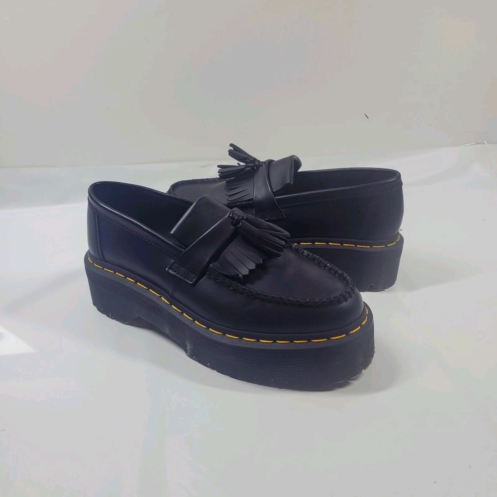 Dr. Martens Adrian Bex Smooth Leather Tassel Loafers Women's Size 8 Platform